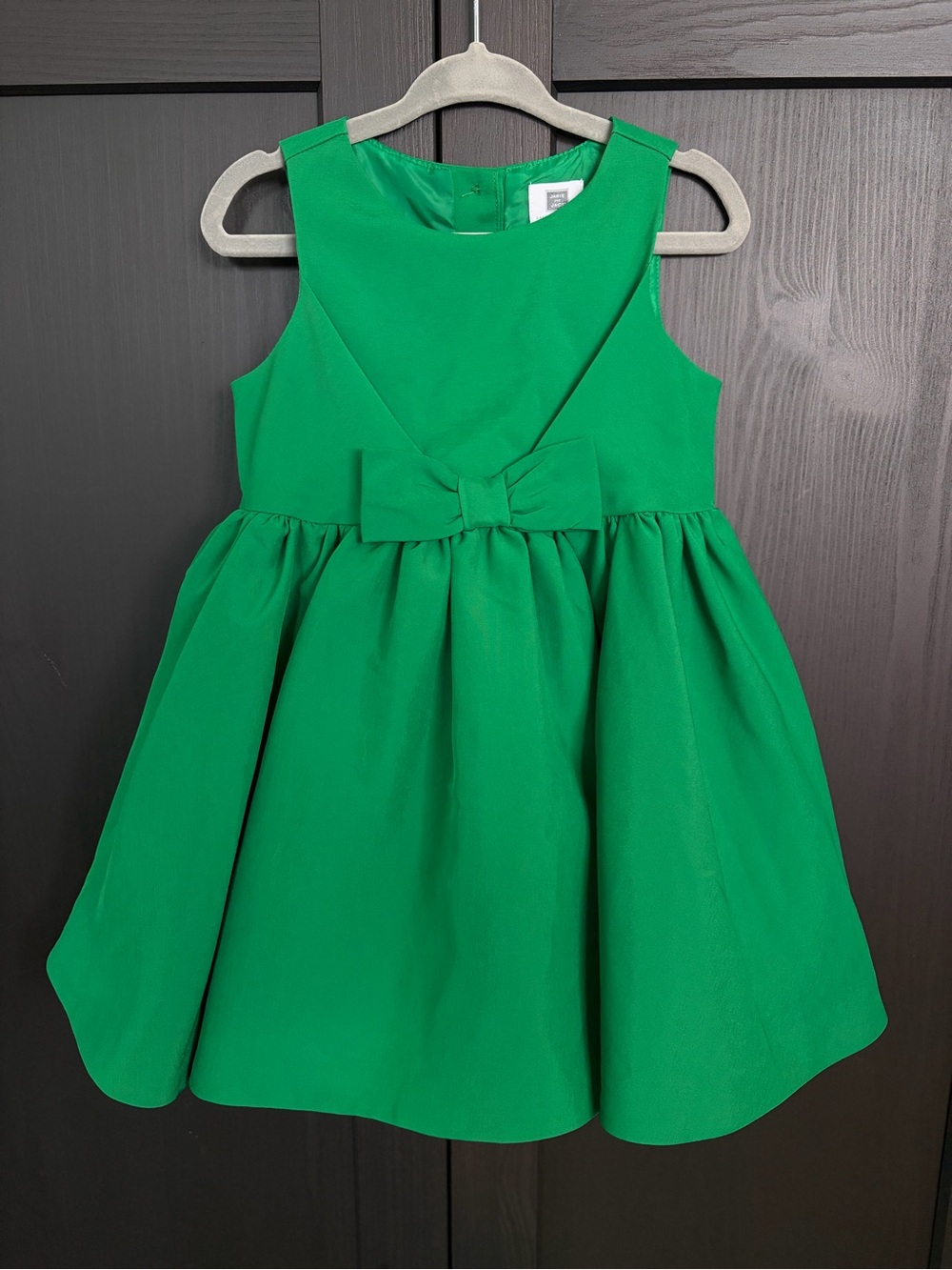 JANIE AND JACK Emerald Green Bow-Front Special Occasion Dress